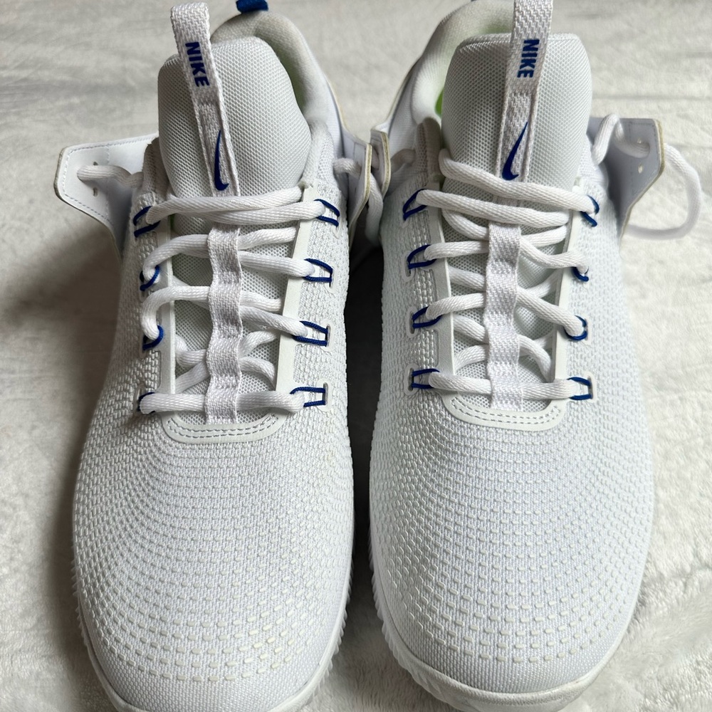 Nike White and Blue Sneakers